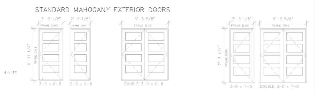 4-Lite Glass Door