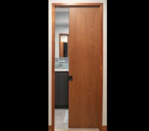 Solid Core Red Oak Pocket Door