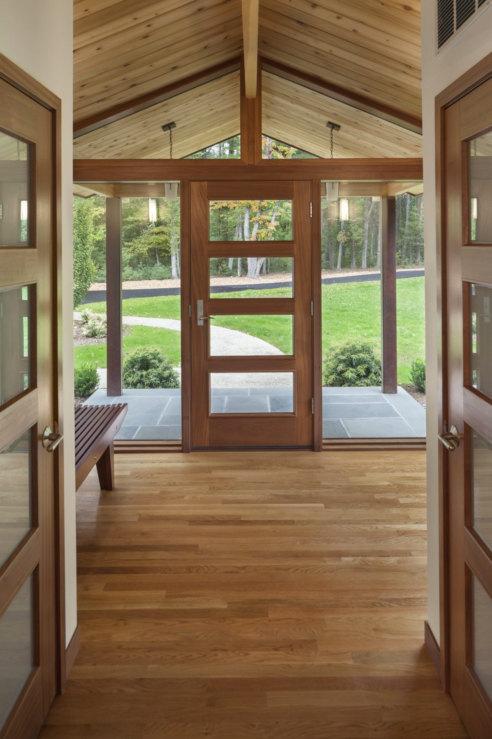 9977 Entryway Mahogany Door - Acorn Deck House